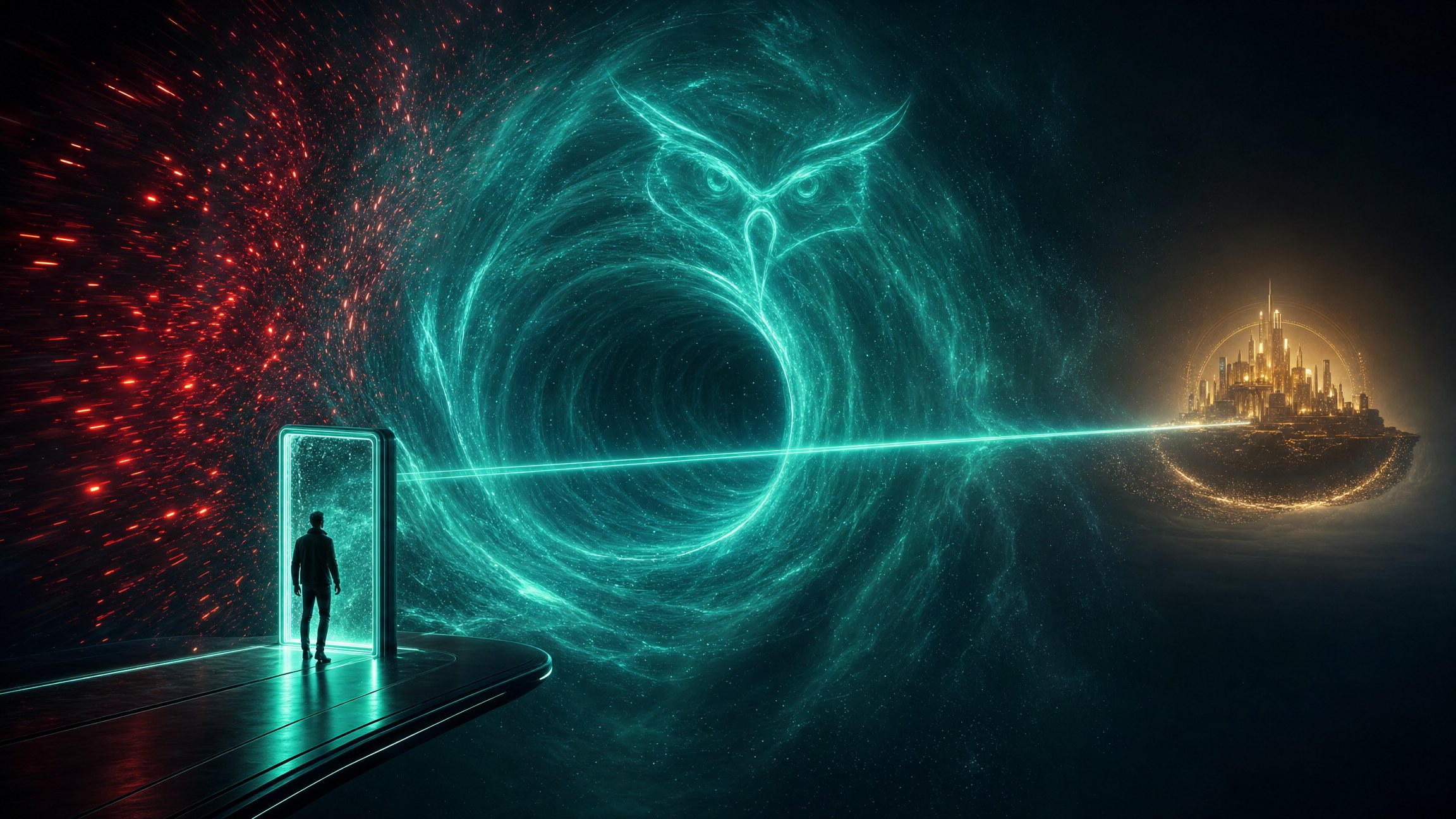 SIF wormhole concept: the business lives on the far side of the identity tunnel; only an authorized identity can cross